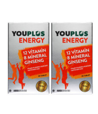 Youplus Energy Vitamin ve Mineral Kompleksi 2 x 30 Tablet