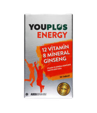 Youplus Energy Vitamin ve Mineral Kompleksi 30 Tablet