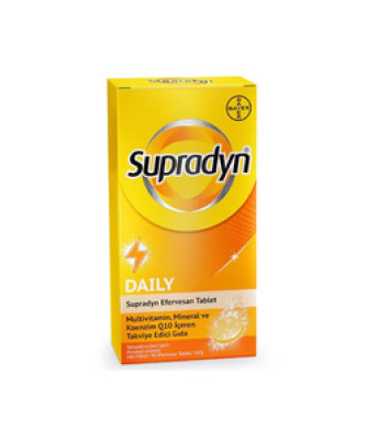 Supradyn Daily Multivitamin, Mineral ve Koenzim İçeren Takviye Edici Gıda 30 Tablet