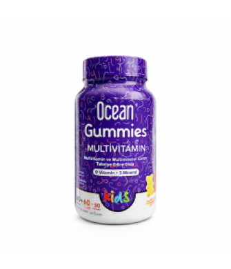 Orzax Ocean Gummies Multivitamin Kids Çiğnenebilir 120 Tablet
