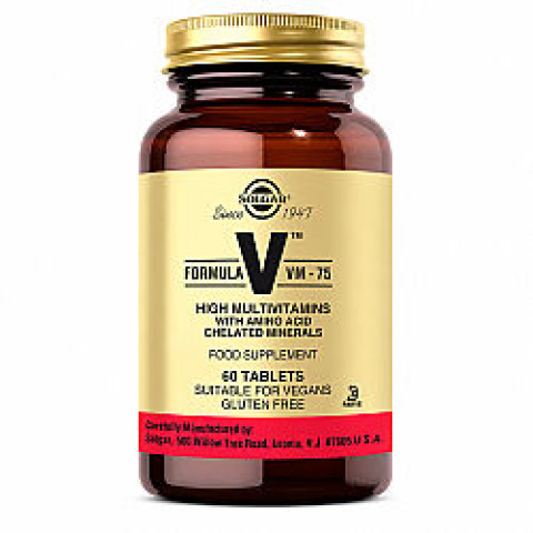 Solgar Formula VM-75 Multivitamin ve Mineral 60 Tablet