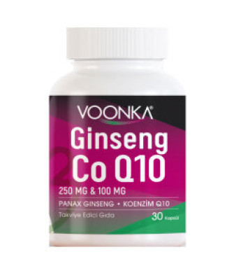 Voonka Ginseng Coenzyme Q10 30 Kapsül