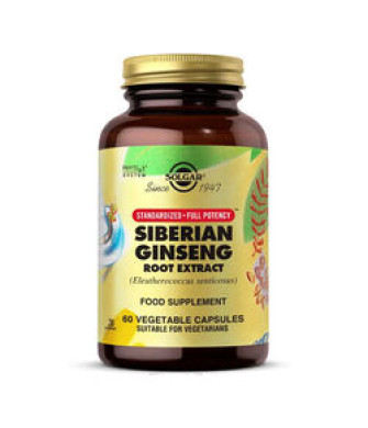 Solgar Siberian Ginseng Root Extract 60 Kapsül