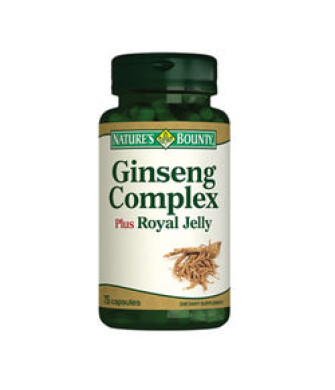 Natures Bounty Ginseng Complex Plus Royal Jelly Takviye Edici Gıda 75 Kapsül