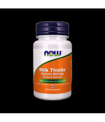 Now Milk Thistle Extract 300 mg Silymarin (240 mg) With Artichoke Dandelion 50 Kapsül