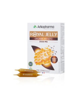 Arkopharma Royal Jelly Organik Arı Sütü Takviye Edici Gıda 20 Ampul