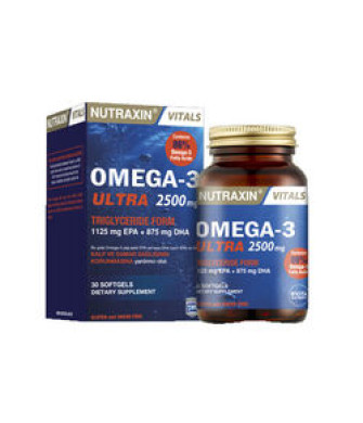 Nutraxin Omega-3 Ultra 2500 mg 30 Yumuşak Kapsül