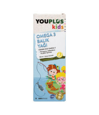 YouPlus Kids Omega 3 Takviye Edici Gıda 150 ml