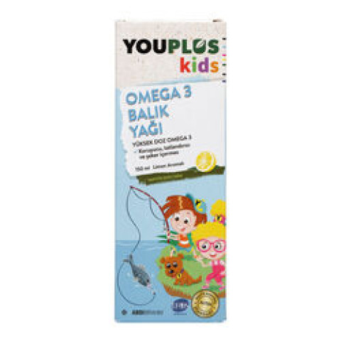 YouPlus Kids Omega 3 Takviye Edici Gıda 150 ml