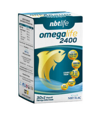 NBT Life Omegalife 2400 Omega 3 30 x 2 Combotech Kapsül