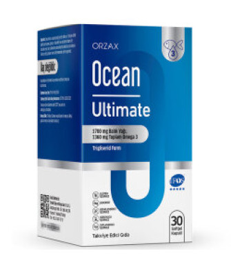 Orzax Ocean Ultimate Balık Yağı 1700 mg 30 Softjel Kapsül