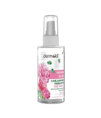 Dermokil Doğal Gül Suyu Canlandırıcı Tazeleyici Yüz Spreyi 50 ml
