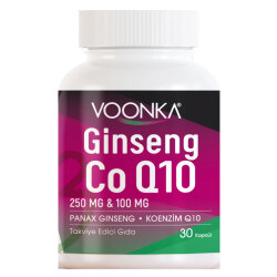 Voonka Ginseng Coenzyme Q10 30 Kapsül